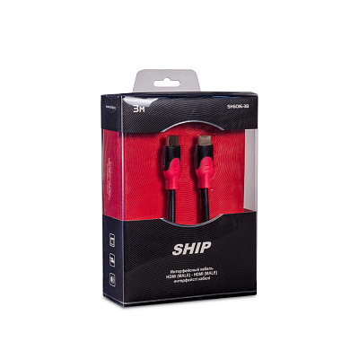 Интерфейсный кабель HDMI-HDMI SHIP SH6016-3B 30В Блистер (SH6016-3B)