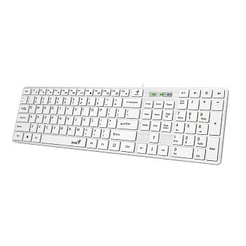 Клавиатура Genius RS2,SlimStar 126,RU,USB,WHITE 31310017410 (31310017410)