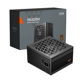 Блок питания ATX 650W PCCooler YK650H, Bronze (P3-YK650H-B1HWBK1-EU)