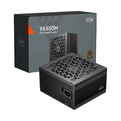 Блок питания ATX 650W PCCooler YK650H, Bronze (P3-YK650H-B1HWBK1-EU)