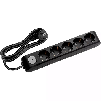 Удлинитель VIKO Multi-Let 5 х 5м (черный, заземление) (90138505)