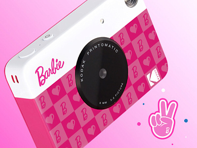 Фотоаппарат моментальной печати Kodak PRINTOMATIC Barbie темно-розовый (RODOMATICB10)