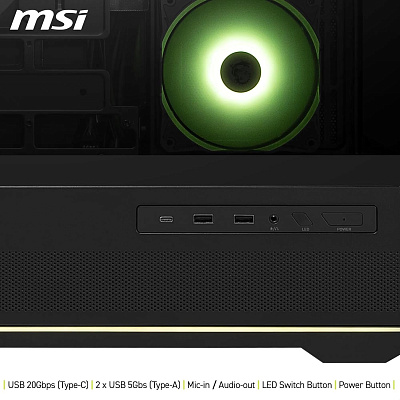 Компьютерный корпус MSI MAG PANO 110R PZ Black (MAG PANO 110R PZ)