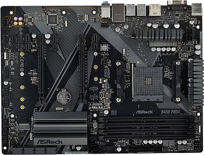 Материнская плата ASRock B450 Pro4 R2.0, AM4,ATX (90-MXBEE0-A0UAYZ)