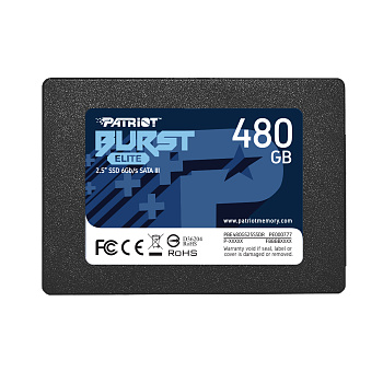 Твердотельный накопитель SSD 2.5" SATA III Patriot  480GB BURST ELITE 450/320 PBE480GS25SSDR (PBE480GS25SSDR)