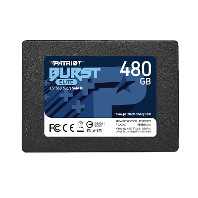 Твердотельный накопитель SSD 2.5" SATA III Patriot  480GB BURST ELITE 450/320 PBE480GS25SSDR (PBE480GS25SSDR)