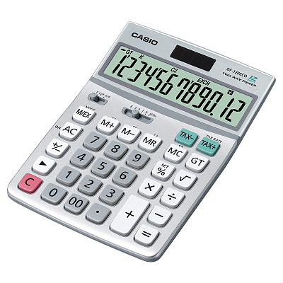 Калькулятор настольный CASIO DF-120ECO-W-EP (DF-120ECO-W-EP)