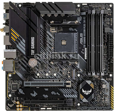 Материнская плата ASUS TUF GAMING B550M-PLUS WIFI II AM4 4xDDR4 4xSATA3 RAID 2xM.2 HDMI DP mATX (TUF GAMING B550M-PLUS WIFI II)