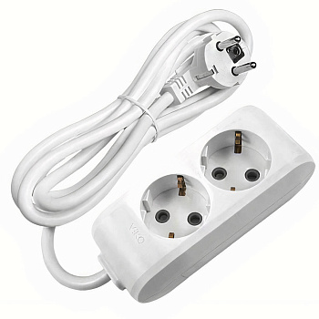 Удлинитель VIKO Multi-Let 2 х 3м (с заземлением) (90114203)