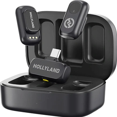 Петличный микрофон Hollyland Lark A1 Duo черный (6976068118374)