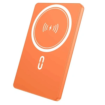 Портативный внешний аккумулятор Power Bank ARG 5000mAh Orange Wireless ARGWO50 (ARGWO50)