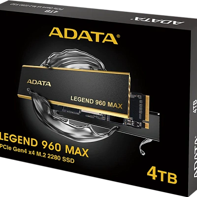 Твердотельный накопитель SSD 4TB Adata Legend 960 MAX, M.2, PCIe 4.0 (ALEG-960M-4TCS)