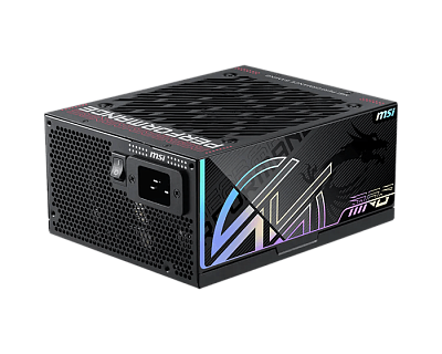 Блок питания MSI 1300W, MPG Ai1300TS PCIE5, ATX, 80+ TITANIUM Черный (MPG Ai1300TS PCIE5)