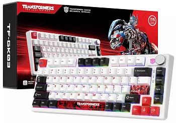 Клавиатура беспроводная Transformers TF-GK03, White (TF-GK03, White)