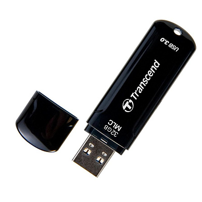 USB Флеш 32GB 3.0 Transcend TS32GJF750K черный (TS32GJF750K)