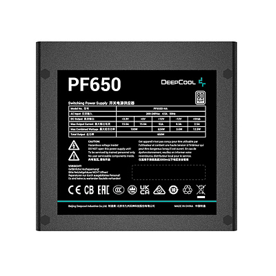 Блок питания Deepcool PF650 (R-PF650D-HA0B-WDEU)