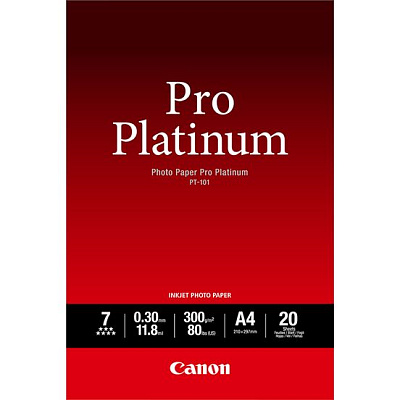 Глянцевая фотобумага Canon PT-101 Pro Platinum A3, 20 шт. (2768B017AA)