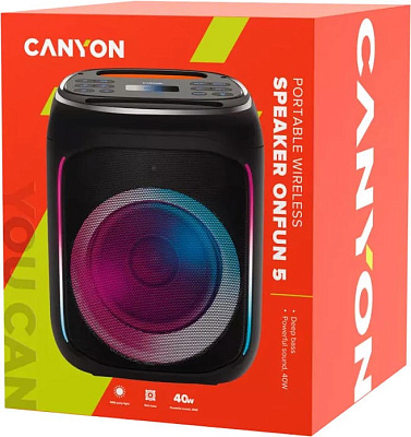 Колонка CANYON OnFun 5 Partybox 40W (CNE-PBSP5)