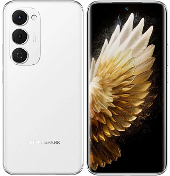 Смартфон Tecno Spark 40 Pro+, 8/256GB, Aurora White (KM7/AURORA WHITE 8/256GB)