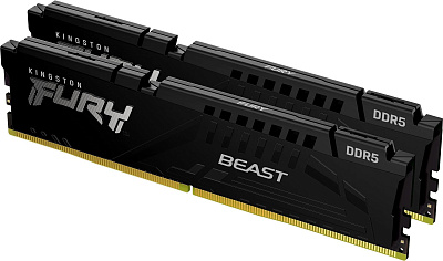 Оперативная память DIMM Kingston Fury Beast DDR5 16 GB kit (2x8GB) 6000MHz (AMD+Intel) (KF560C30BBEK2-16)