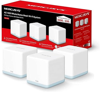 Домашняя Mesh Wi-Fi система GbE AC1300 Mercusys Halo (Halo H30G(3-pack)(EU))