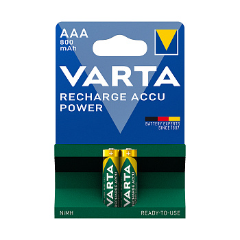 Аккумулятор VARTA R2U Micro 1.2V - HR03/AAA 800 мАч (2 шт) (R2U HR03)