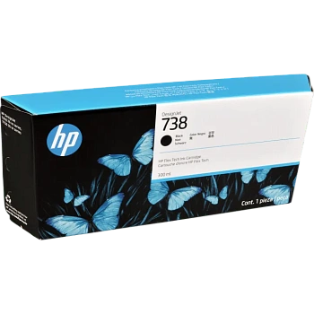 Струйный картридж HP 738 DesignJet, 300 мл черный (498N8A)
