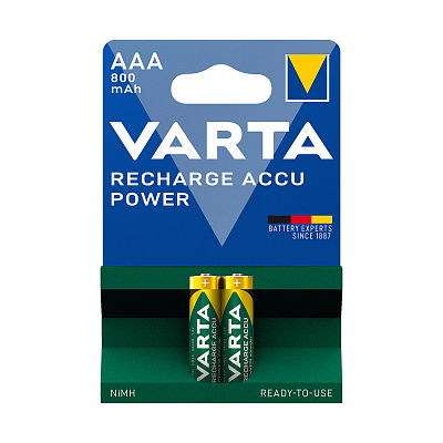 Аккумулятор VARTA R2U Micro 1.2V - HR03/AAA 800 мАч (2 шт) (R2U HR03)