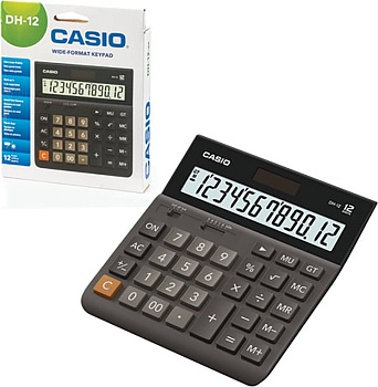 Калькулятор настольный CASIO DH-12-BK-S-EP (DH-12-BK-S-EP)