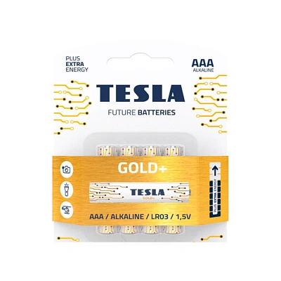 Батарейки TESLA BATTERIES GOLD+ AAA 4 PCS (GOLD+ AAA 4 PCS)