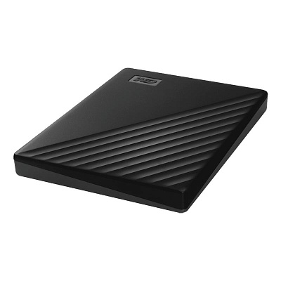 Внешний жесткий диск 1Tb, WD My Passport, WDBYVG0010BBK-WESN, ext power via USB, black, USB 3.0 (WDBYVG0010BBK-WESN)