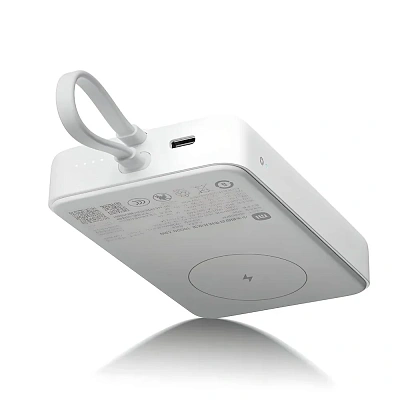 Портативный внешний аккумулятор Xiaomi 33W Magnetic Power Bank 10000mAh (Integrated Cable) White (WPB1007MI-White)