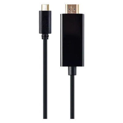 Переходник Cablexpert USB-C to HDMI-male adapter, 4K 60Hz, 2 m, black (A-CM-HDMIM-02)