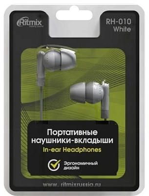 Наушники Ritmix RH-010 (RH-010-white)