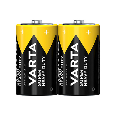 Батарейка VARTA Superlife Mono 1.5V - R20P/D 2 шт. в пленке (R20P Superlife)