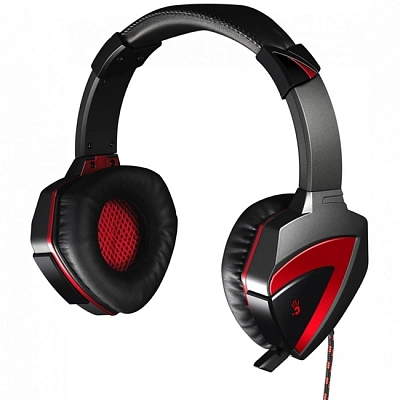 Гарнитура A4Tech Bloody G501, 2m, Black-Red (G501/BLACK-RED)