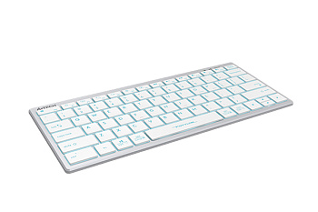 Клавиатура A4Tech Fstyler FX61, White, (FX61/WHITE/ICE BLUE BACKLIT)