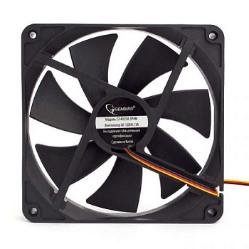 Кулер Gembird, 140x140x25, гидродинамический (S14025H-3P4M)