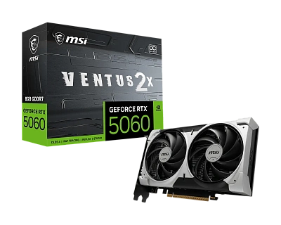Видеокарта MSI GeForce RTX 5060 8G VENTUS 2X OC V1 (G5060-8V2CV1)