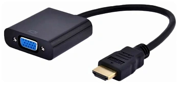 Переходник HDMI -> VGA Cablexpert A-HDMI-VGA-03, 19M/15F, длина 15см, аудиовыход Jack3.5 (A-HDMI-VGA-03)