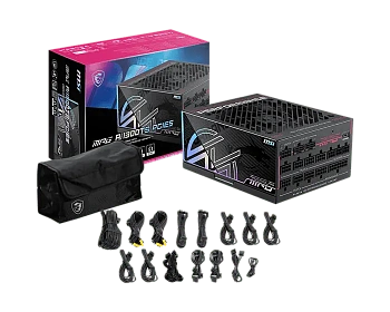 Блок питания MSI 1300W, MPG Ai1300TS PCIE5, ATX, 80+ TITANIUM Черный (MPG Ai1300TS PCIE5)