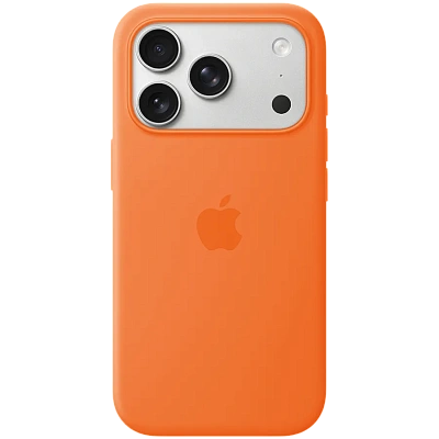 Чехол iPhone 17 Pro Silicone Case with MagSafe - Orange,Model A3559 (MGFE4ZM/A)