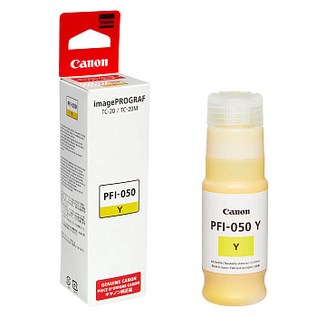 Картридж струйный Canon PFI-050 Y  желтый для Canon imagePROGRAF TM-20/TM-20M (5701C001)