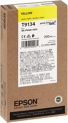 Картридж Epson SC-P5000 200ml Yellow желтый (C13T913400)