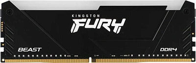 Оперативная память Kingston Fury Beast RGB DDR4 DIMM 8Gb 3200MHz (KF432C16BB2A/8WP)
