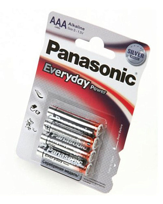 Батарейка щелочная PANASONIC Every Day Power AAA/4B (LR03REE/4BP/LR03EPS/4BP)