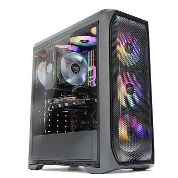 Корпус Zalman N5 MF, Mid Tower, ATX, Black, 2x3.5"/4x2.5" HDD, 2xUSB, 1xUSB3.0, Mic+Audio, RGB (ZALMAN N5 MF)
