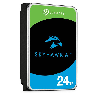 Жесткий диск для видеонаблюдения с искусственным интеллектом 24Tb Seagate SkyHawk AI Survelilance SATA3 3.5" (ST24000VE002)