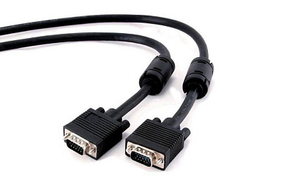 Кабель VGA Premium Cablexpert CC-PPVGA-10-B, 15M/15M, 3.0м, черн, тройной экран, феррит.кольца, паке (CC-PPVGA-10-B)
