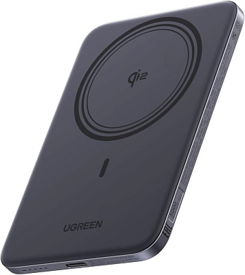 Мобильный аккумулятор Power Bank UGREEN Mag-Safe, 5000mAh, MagFlow Air Qi2,PB580 (75984B)